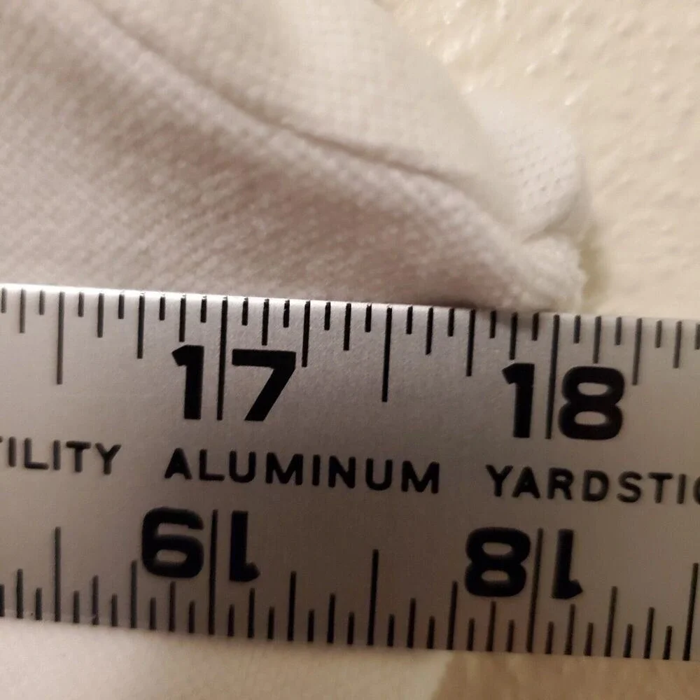 Louis Castel Womens Golf Polo Long Sleeve Pullover Cream Red Size 90 US XS - Picture 12 of 13